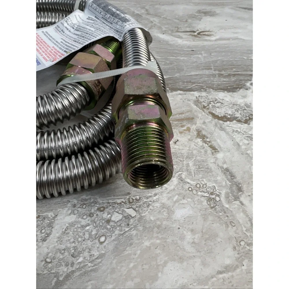 60 in. Eastman Stainless Steel Gas Connector – 5/8 in OD(1/2